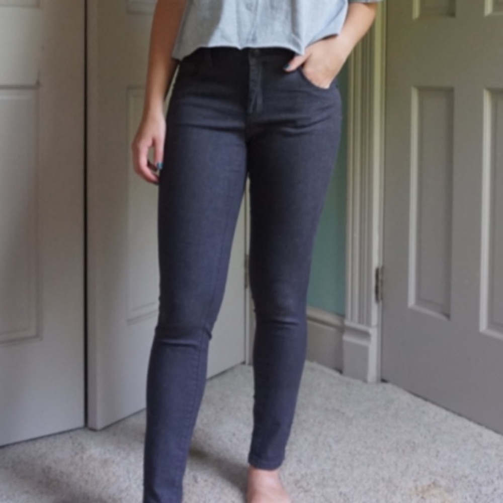 Forever 21 Dark Grey Skinny Jeans